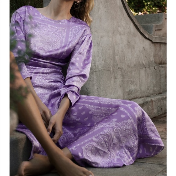 Zara Print MIDI Dress - Picture 4 of 8